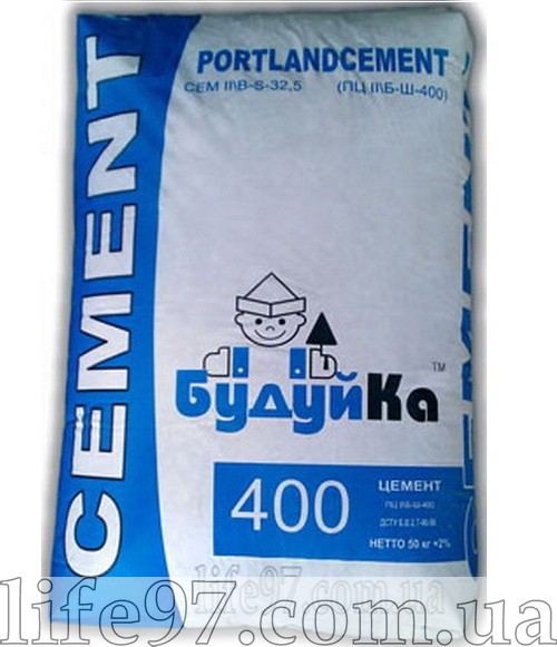 Купить цемент ПЦ-400 Будуйка 25 кг