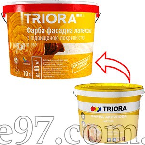 Краска фасадная акриловая TRIORA купить в Харькове